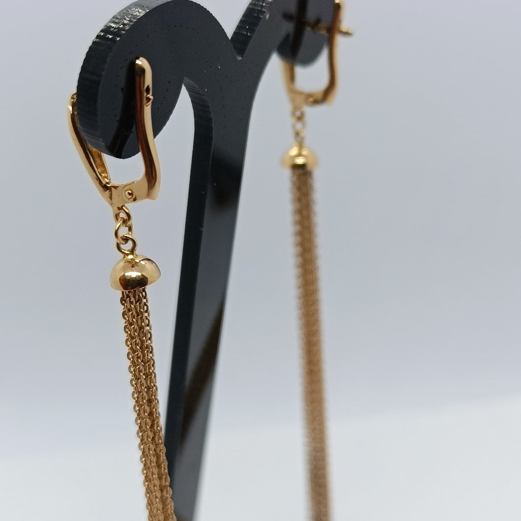 ARETES PAR ORO 14 K 7,30 GRMS (SEMINUEVO)
