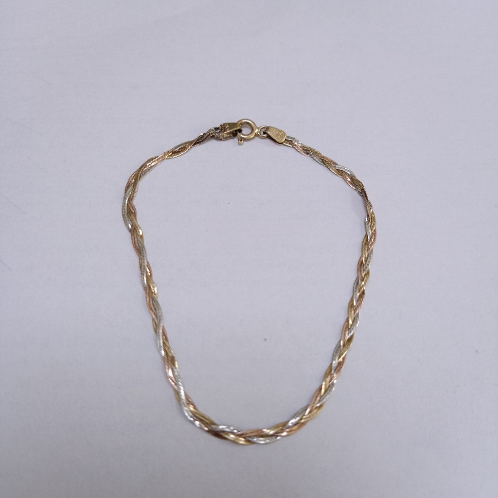 PULSERA ORO COMBINADO 10 K 1.4 GRMS (SEMINUEVO)
