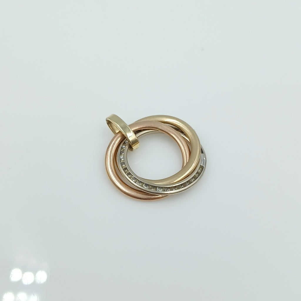 DIJE ORO COMBINADO 14 K 1.7 GRMS (SEMINUEVO)