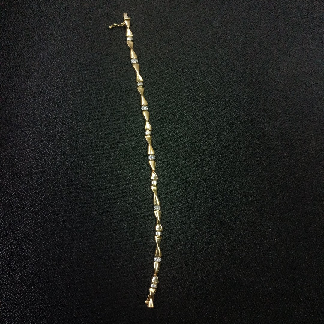 PULSERA RIGIDA ORO 14 K 12,60 GRMS (SEMINUEVO)
