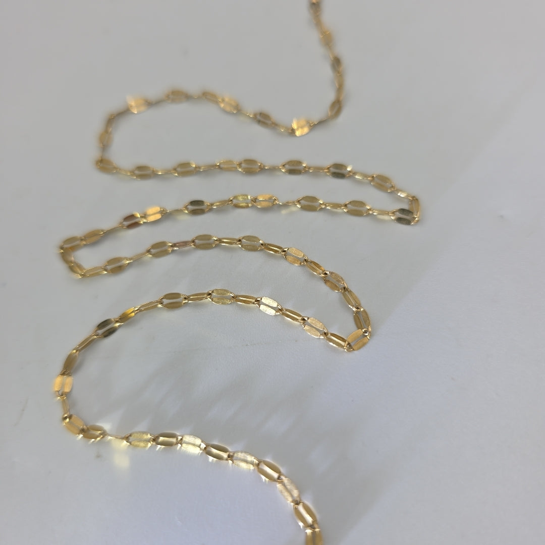 CADENA, MEDALLA RELIGIOSA ORO, ORO COMBINADO 10 K 3.6 GRMS (SEMINUEVO)