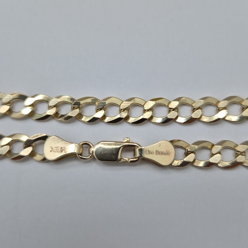 PULSERAS TEJIDO BARBADA ORO 14K 21 CM 7.7 GR (NUEVO)