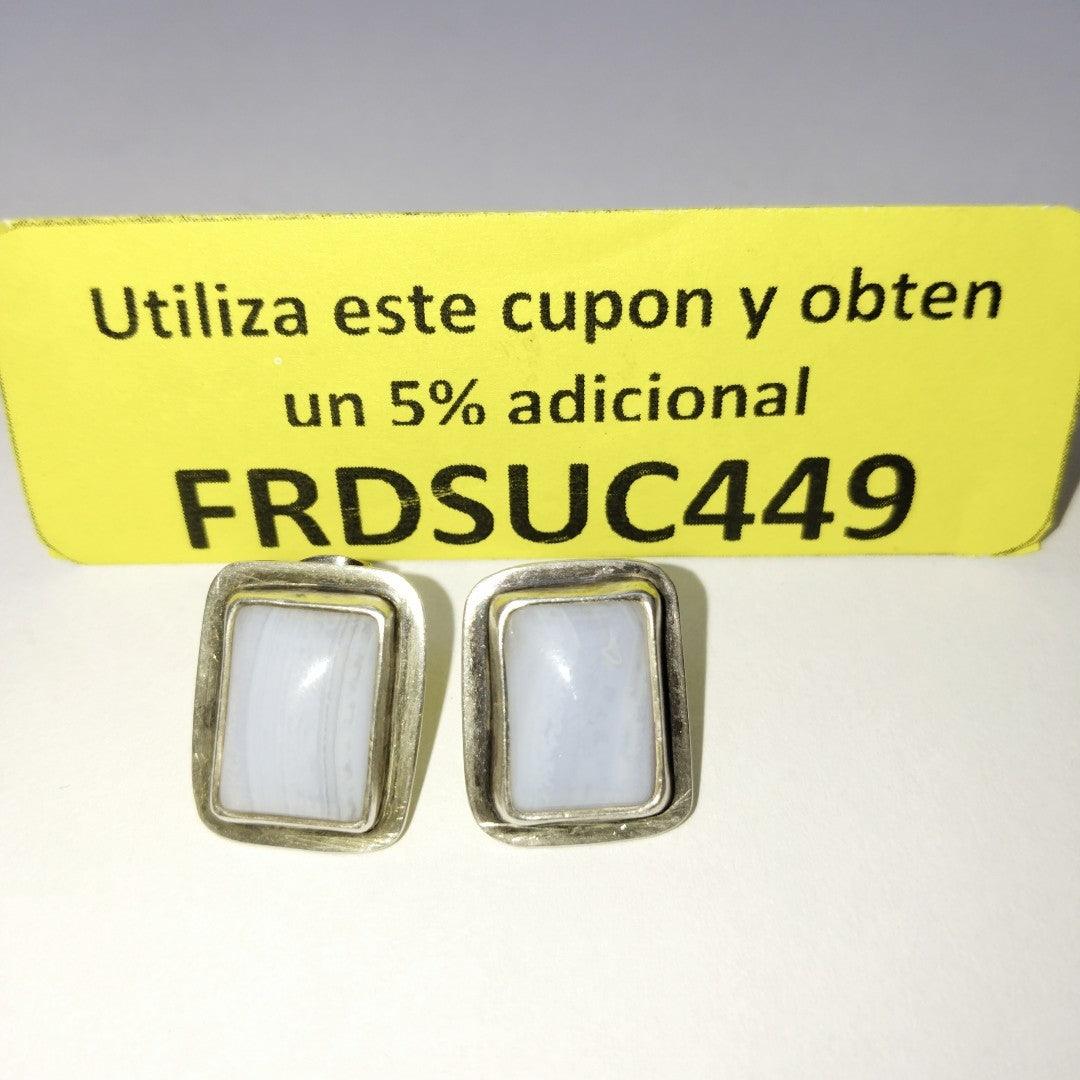 BROQUELES PAR PLATA 8.4 GRMS (SEMINUEVO)