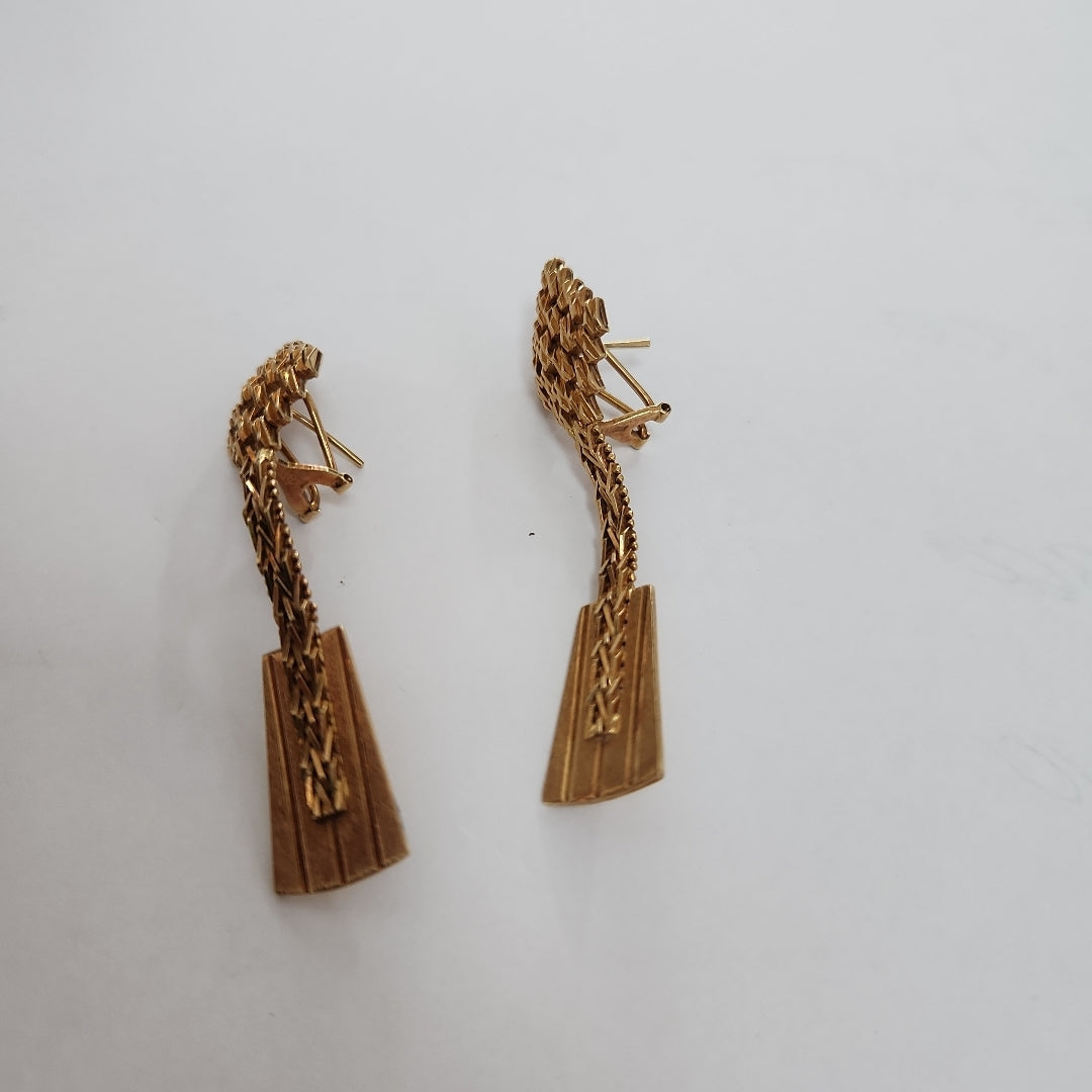 ARETES PAR ORO 16K 16,30 GRMS (SEMINUEVO)