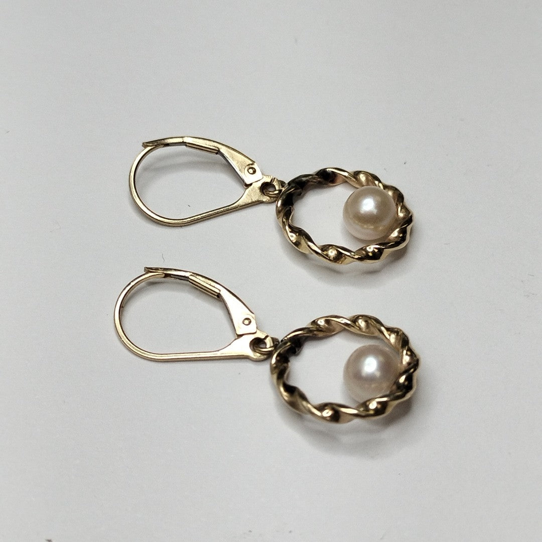 ARRACADAS PAR ORO 14 K 1,80 GRMS (SEMINUEVO)