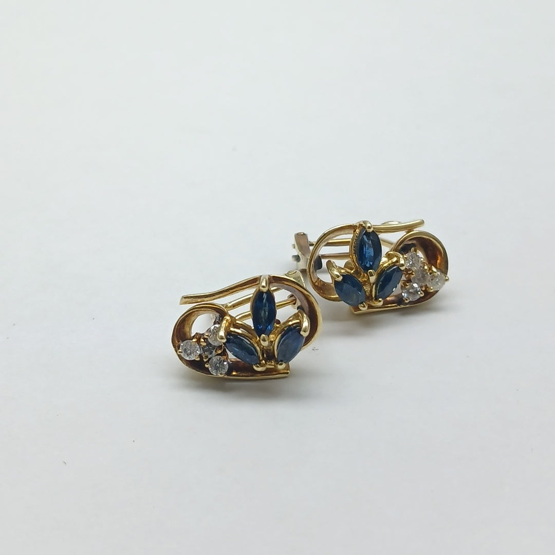 ARETES PAR ORO 14 K 6,50 GRMS (SEMINUEVO)