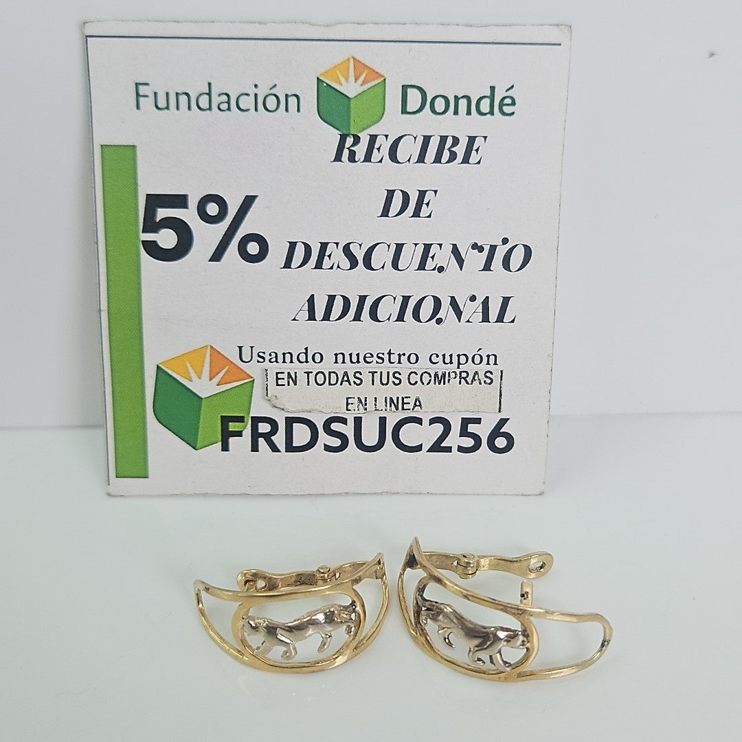 ARETES PAR ORO 14 K 5,20 GRMS (SEMINUEVO)