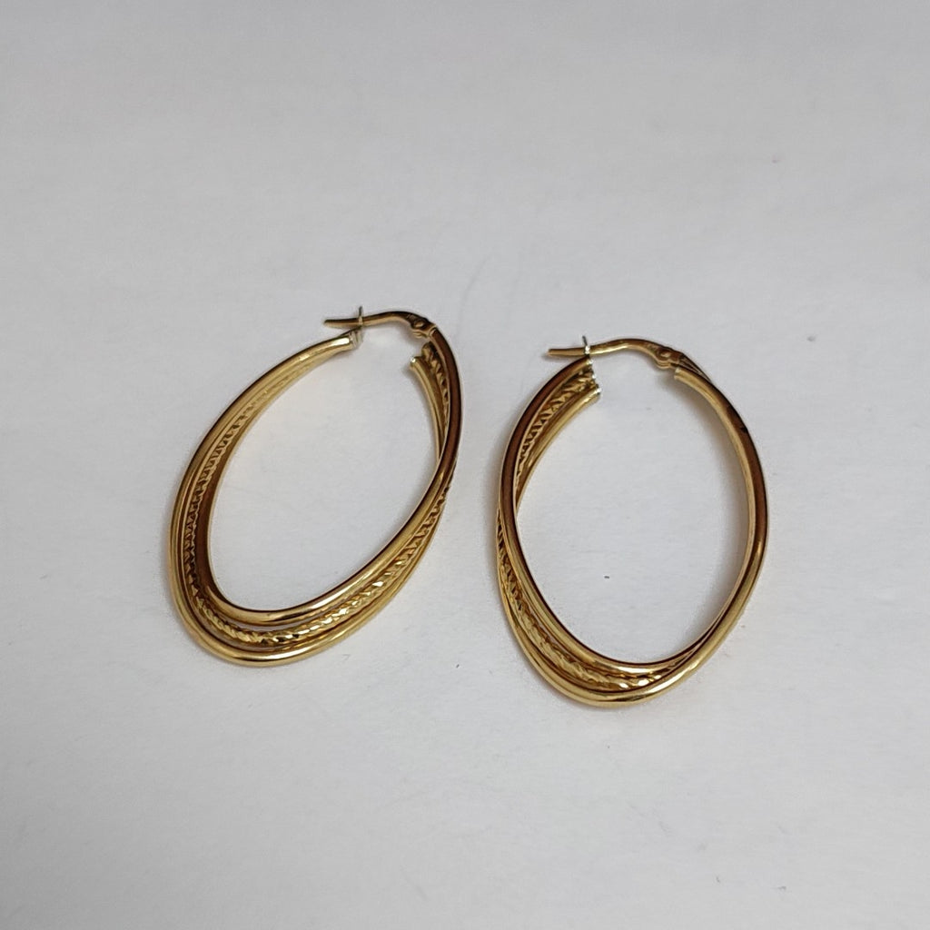ARRACADAS PAR ORO 14 K 2,70 GRMS (SEMINUEVO)