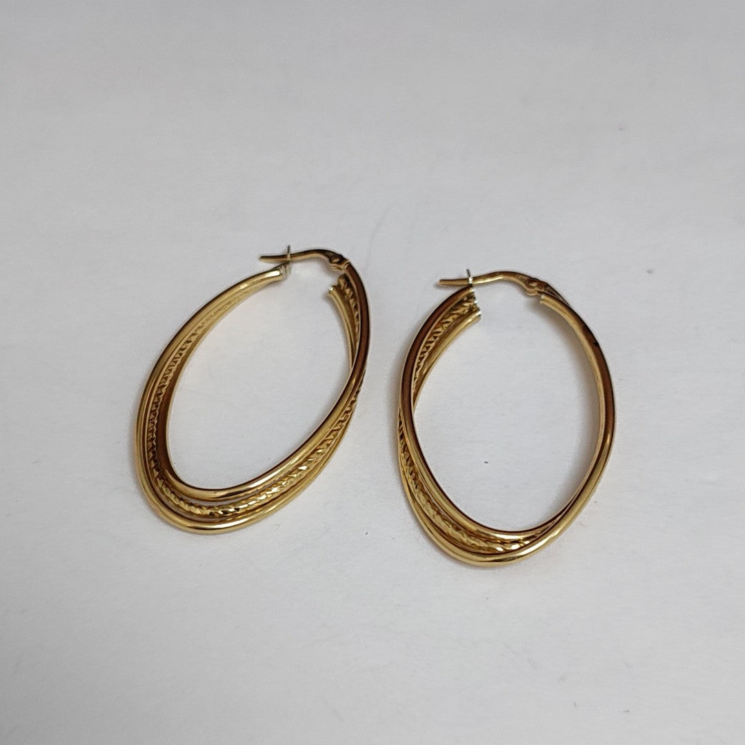 ARRACADAS PAR ORO 14 K 2,70 GRMS (SEMINUEVO)