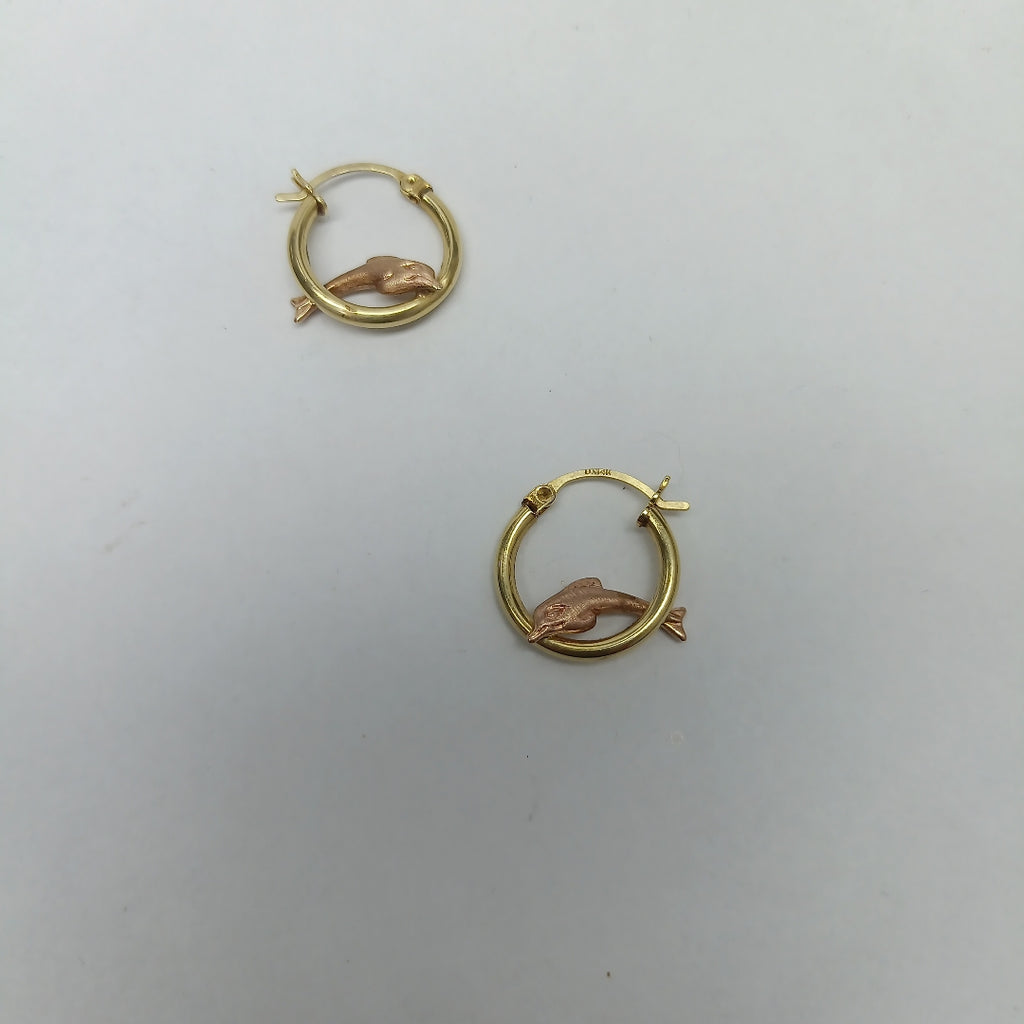 ARRACADAS PAR ORO 14 K 1.8 GRMS (SEMINUEVO)