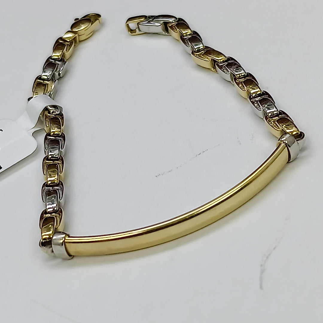ESCLAVA ORO COMBINADO 14 K 6.4 GRMS (SEMINUEVO)