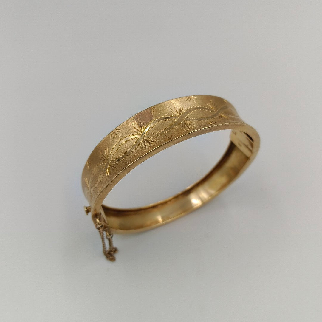 PULSERA RIGIDA ORO 18 K 23.7 GRMS (SEMINUEVO)