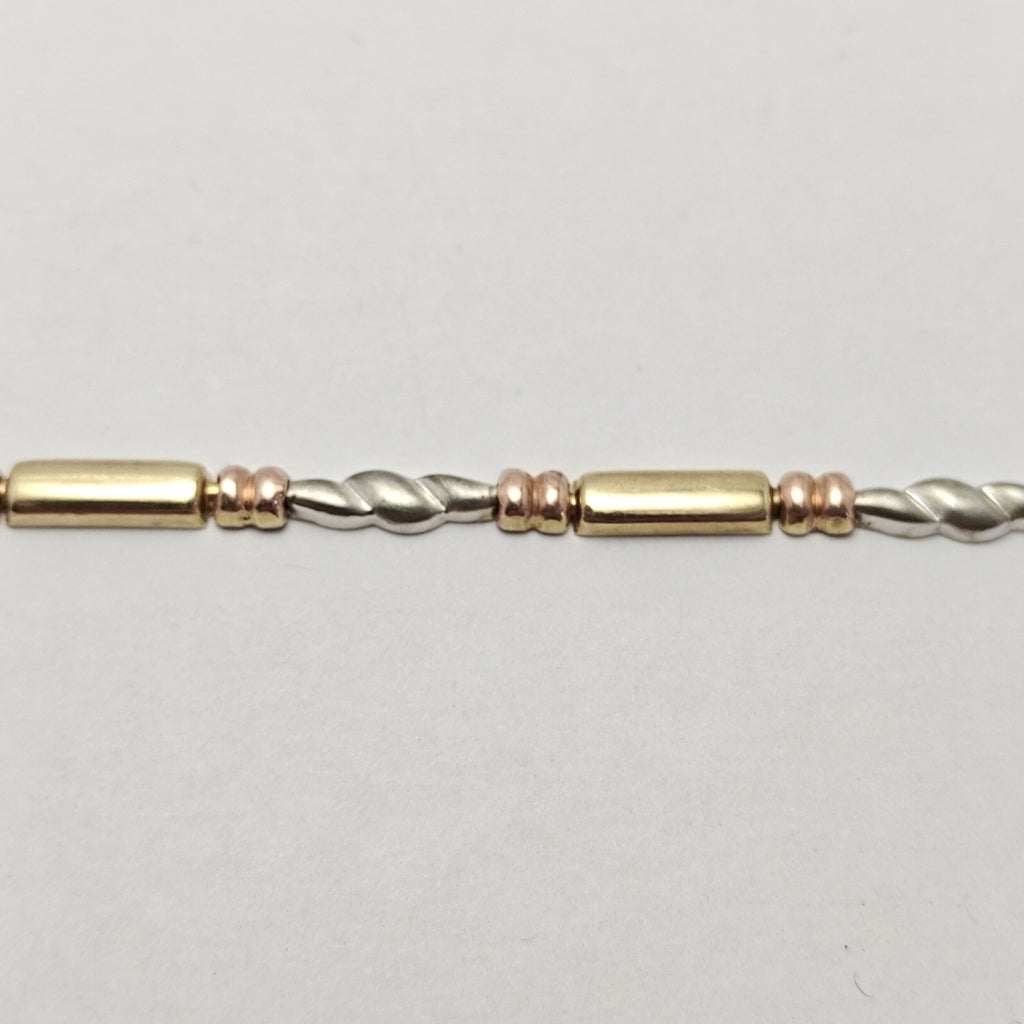 PULSERA ORO COMBINADO 14 K 4,80 GRMS (SEMINUEVO)