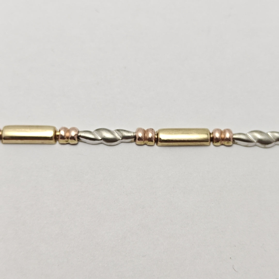 PULSERA ORO COMBINADO 14 K 4,80 GRMS (SEMINUEVO)