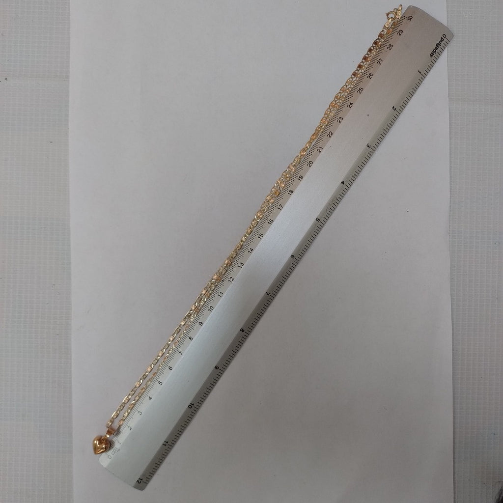 CADENA, DIJE ORO COMBINADO 10 K 5 GRMS (SEMINUEVO)
