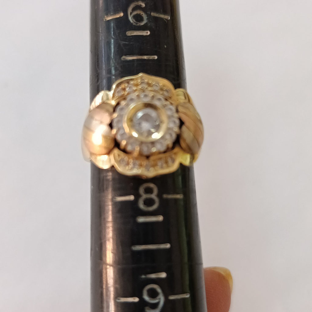 ANILLITO ORO COMBINADO 14 K 7.4 GRMS (SEMINUEVO)