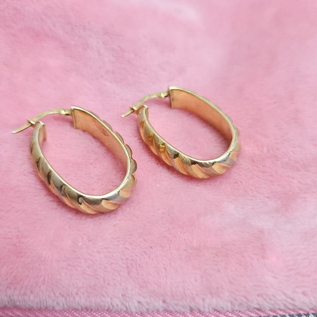 ARRACADAS PAR ORO 14 K 3,90 GRMS (SEMINUEVO)