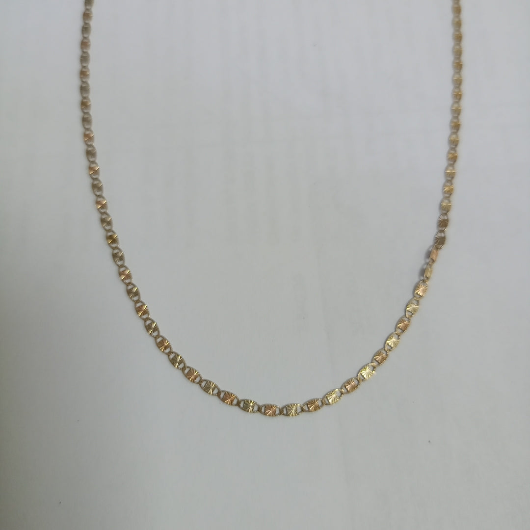 CADENA ORO COMBINADO 10 K 1,80 GRMS (SEMINUEVO)