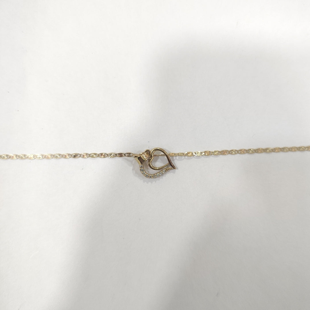 CADENA, DIJE ORO 10 K 2.3 GRMS (SEMINUEVO)
