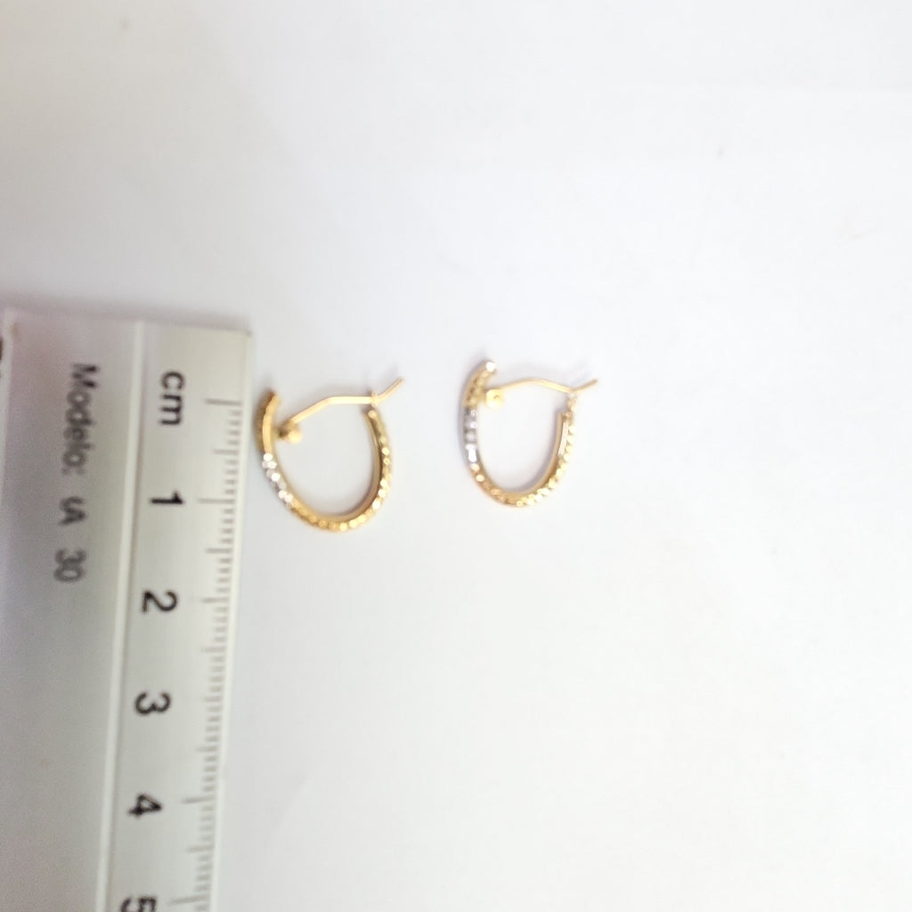 ARRACADAS PAR ORO 14 K 0,90 GRMS (SEMINUEVO)