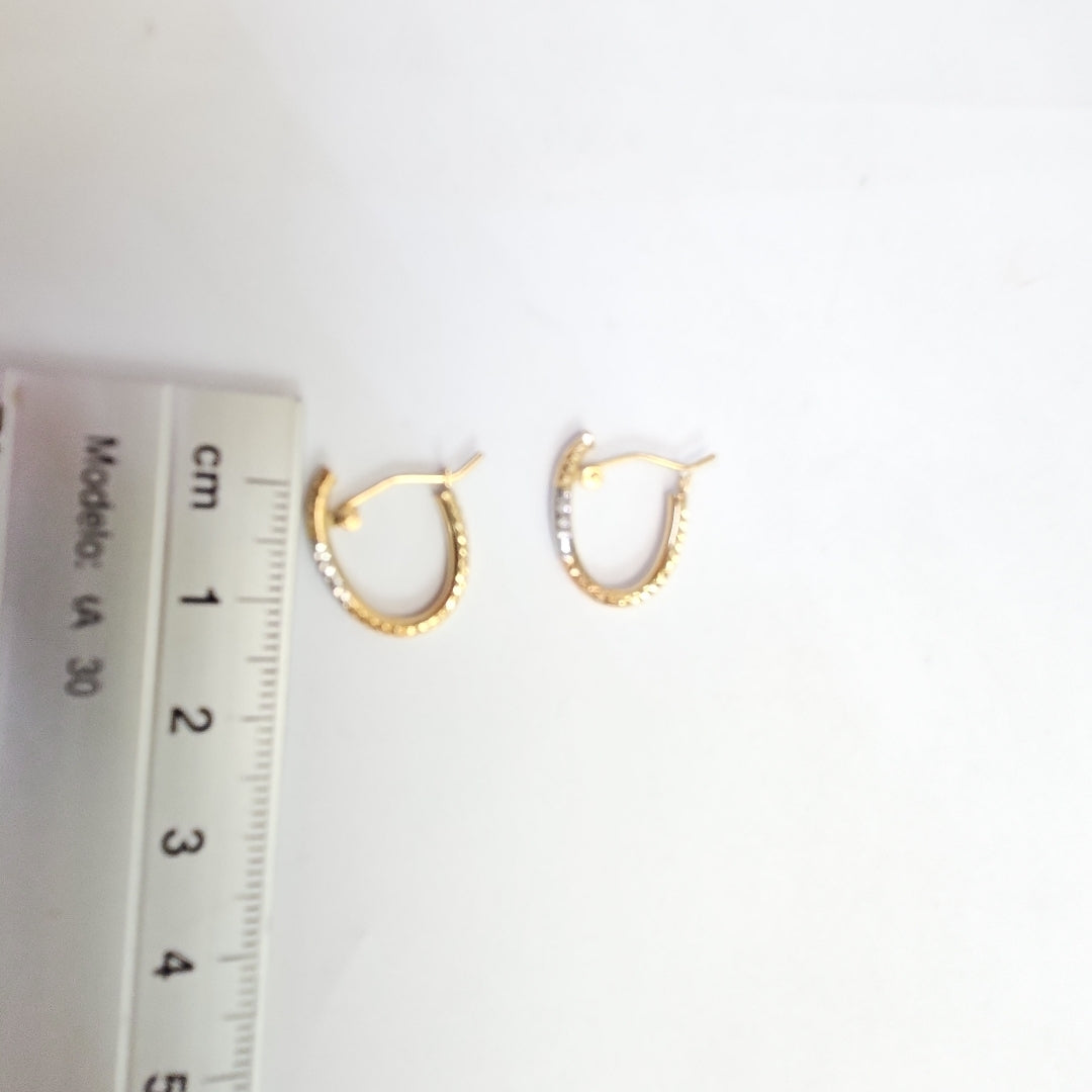 ARRACADAS PAR ORO 14 K 0,90 GRMS (SEMINUEVO)