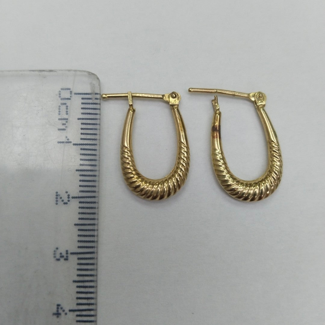 ARRACADAS PAR ORO 14 K 2,20 GRMS (SEMINUEVO)