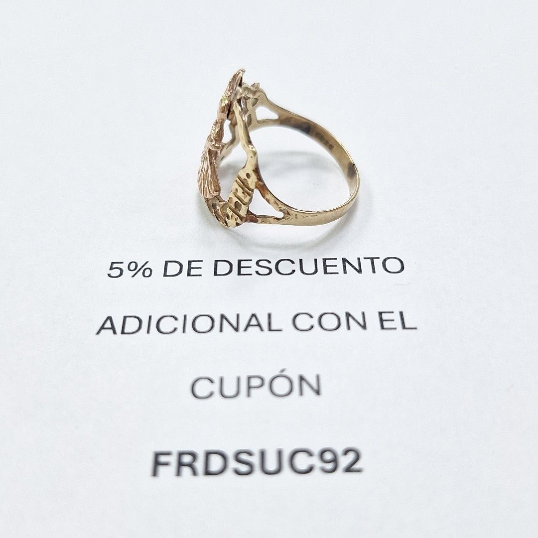 ANILLITO ORO COMBINADO 10 K 2.2 GRMS (SEMINUEVO)