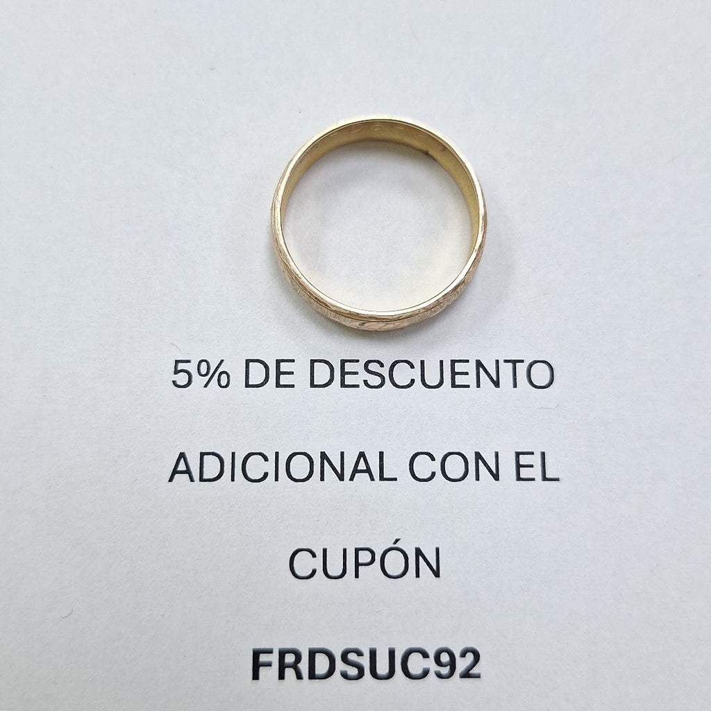 ARGOLLA ORO 10 K 2.1 GRMS (SEMINUEVO)