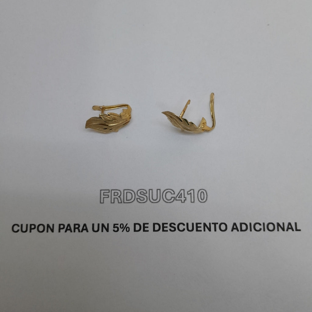 ARETES PAR ORO 10 K 2,90 GRMS (SEMINUEVO)
