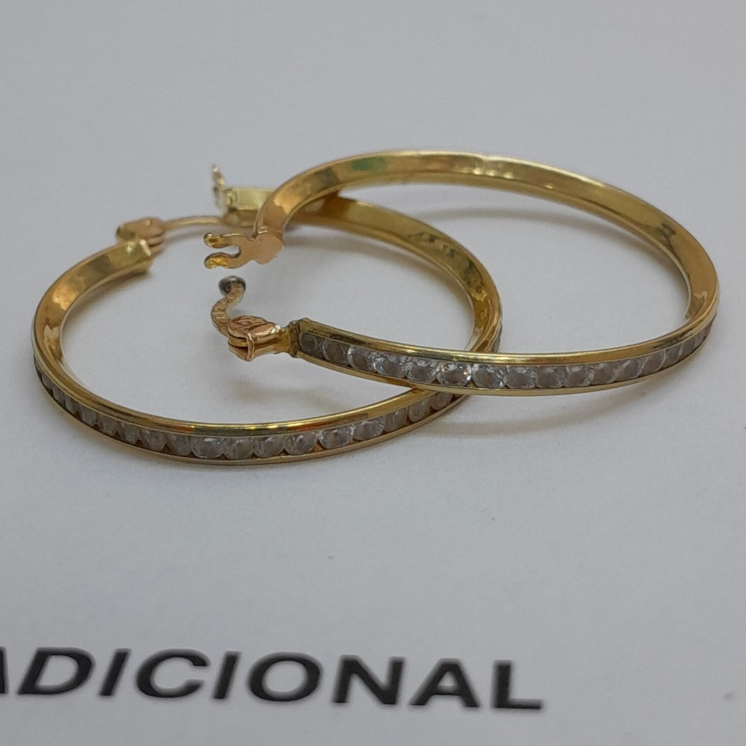 ARRACADAS PAR ORO 10 K 3.1 GRMS (SEMINUEVO)