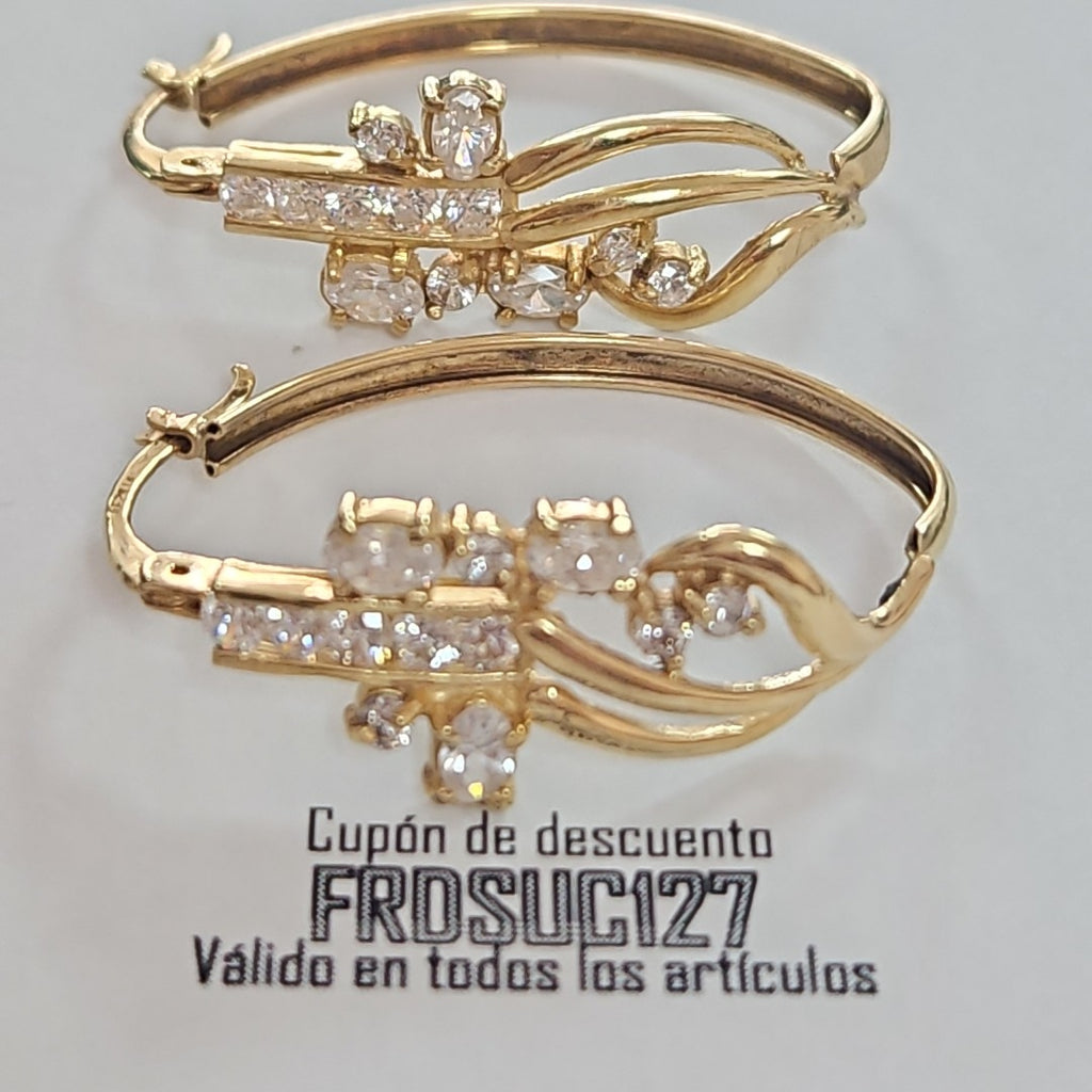 ARRACADAS PAR ORO 14 K 9.9 GRMS (SEMINUEVO)