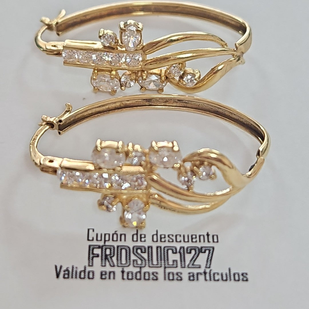 ARRACADAS PAR ORO 14 K 9.9 GRMS (SEMINUEVO)