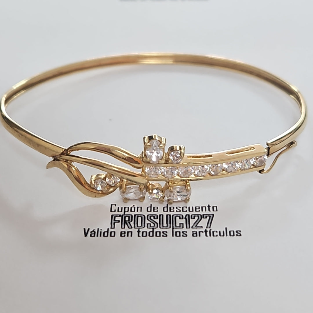 PULSERA RIGIDA ORO 14 K 7.5 GRMS (SEMINUEVO)