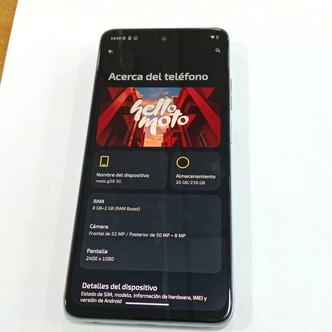 CELULAR MOTOROLA MOTO G56 5G XT2529-1(2025) 256 GB 8 GB RAM (SEMINUEVO)