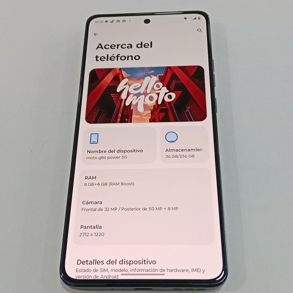CELULAR MOTOROLA MOTO G86 XT2527-1 (2025) 256 GB 8 GB RAM (SEMINUEVO)