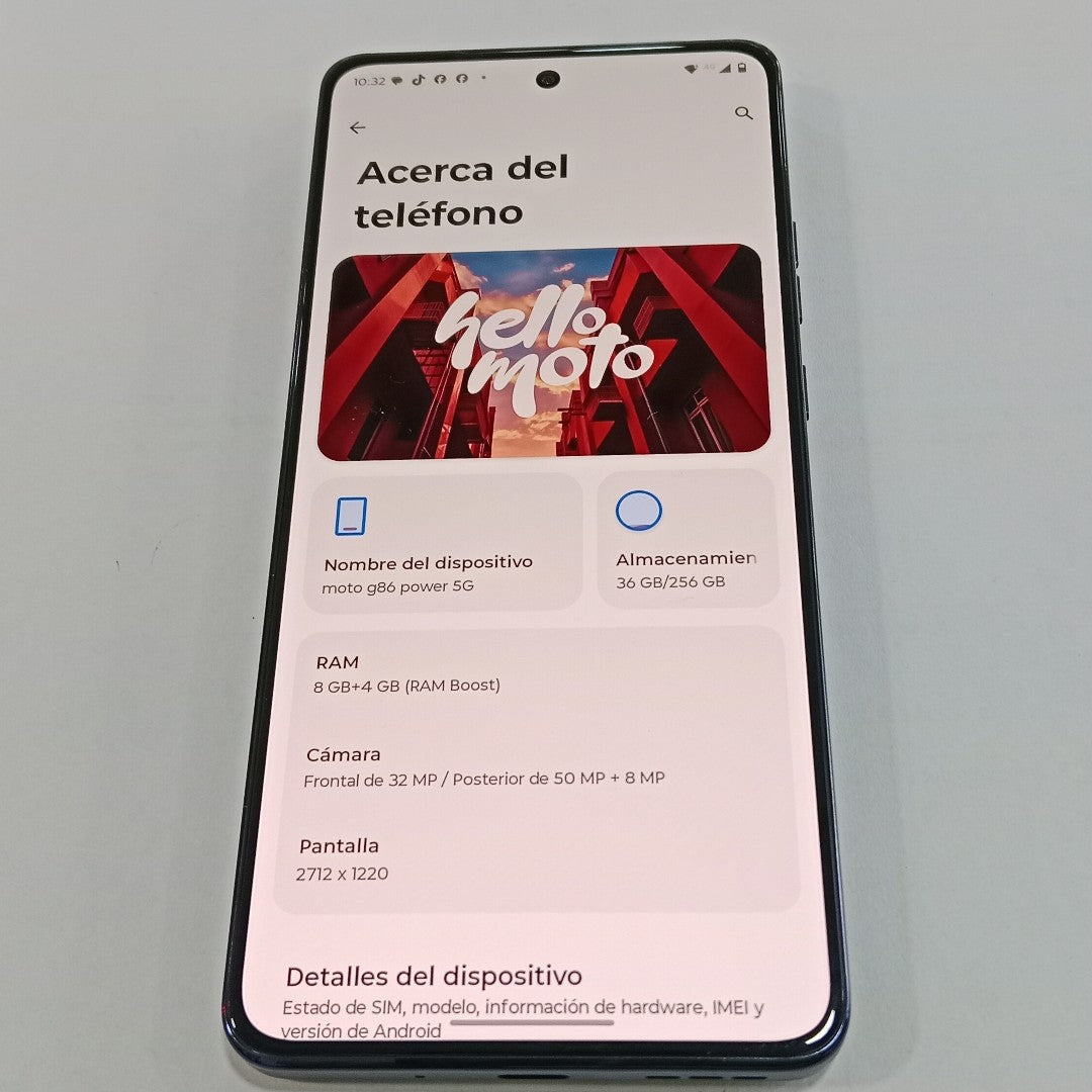 CELULAR MOTOROLA MOTO G86 XT2527-1 (2025) 256 GB 8 GB RAM (SEMINUEVO)