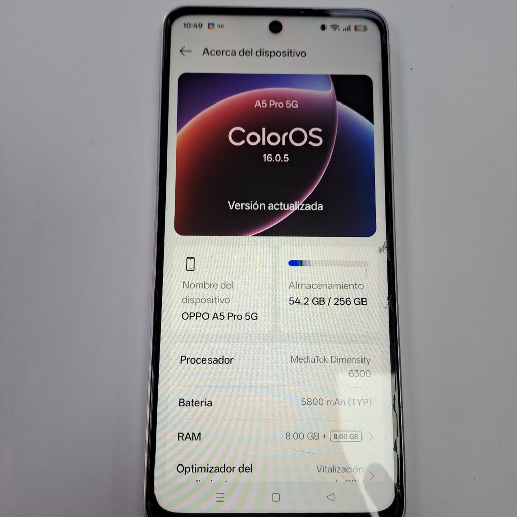 CELULAR OPPO A5 PRO 5G CPH2695 (2025) 256 GB 8 GB RAM (SEMINUEVO)