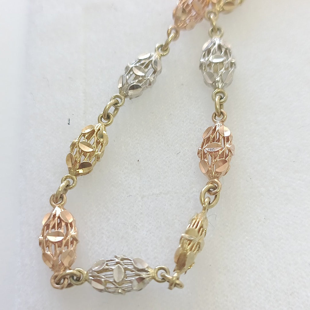 PULSERA ORO COMBINADO 10 K 4,20 GRMS (SEMINUEVO)