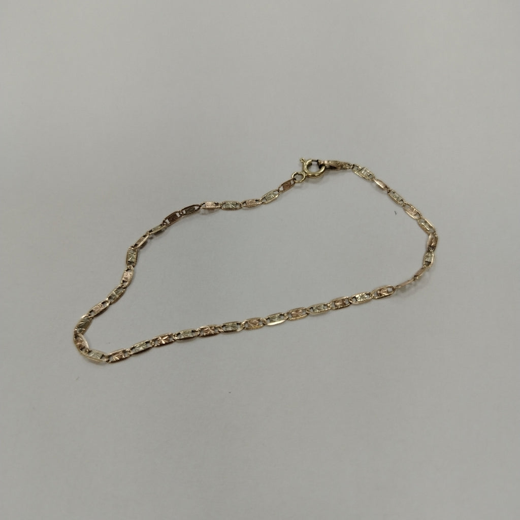 PULSERA ORO, ORO COMBINADO 10 K 1.1 GRMS (SEMINUEVO)