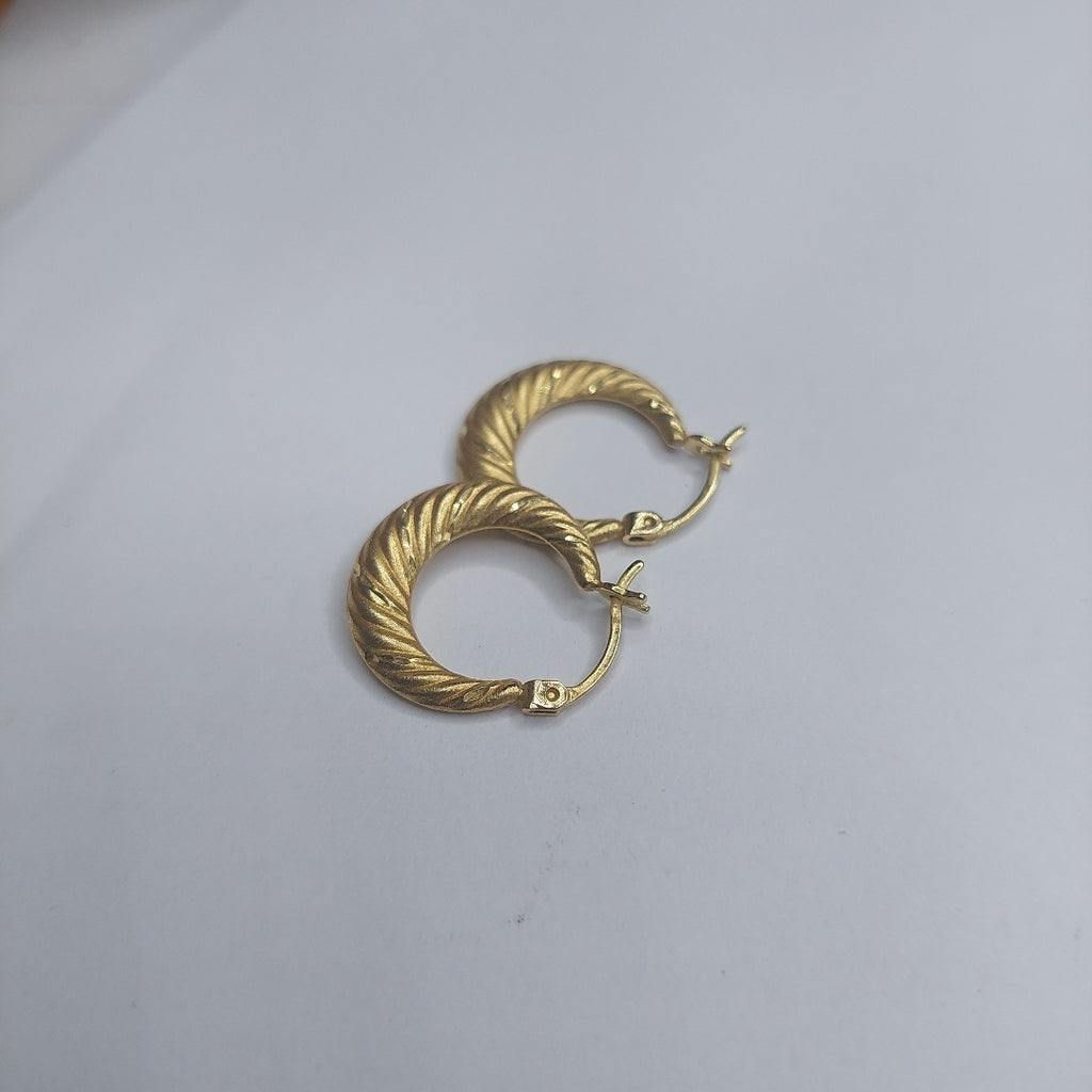 ARRACADAS PAR ORO 14 K 1,50 GRMS (SEMINUEVO)