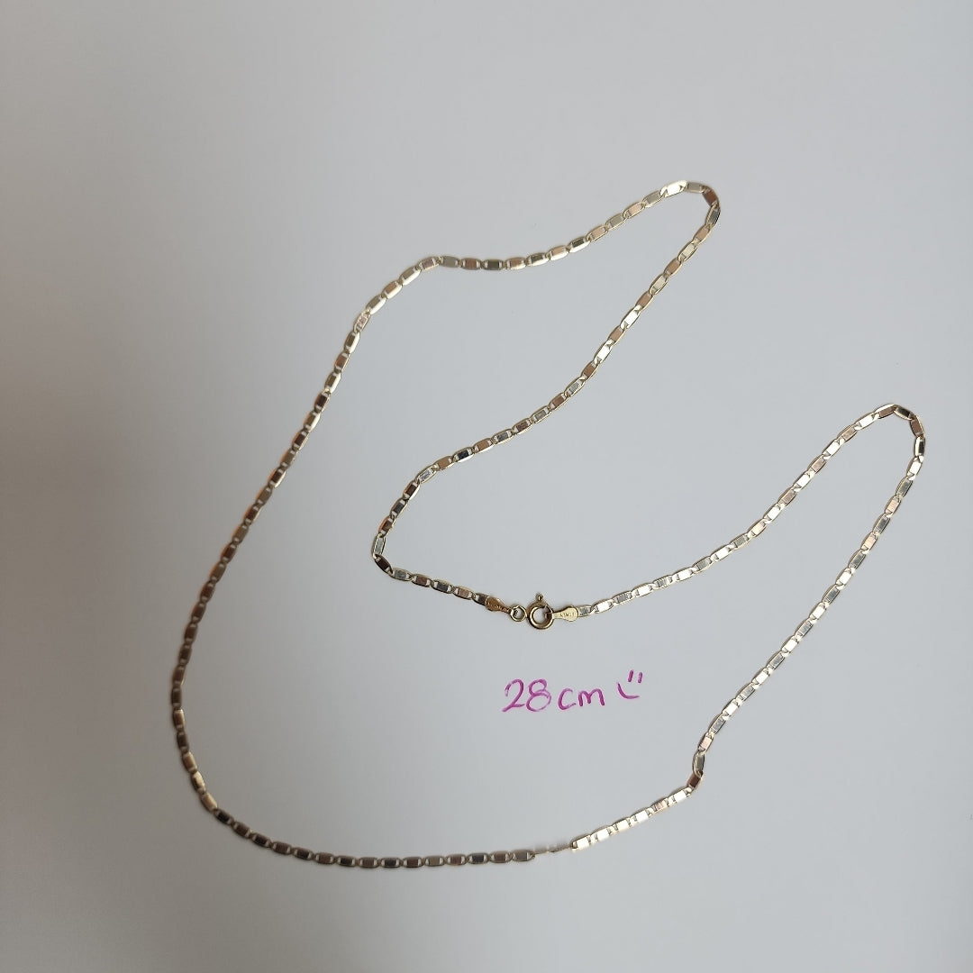 CADENA ORO COMBINADO 14 K 3 GRMS (SEMINUEVO)