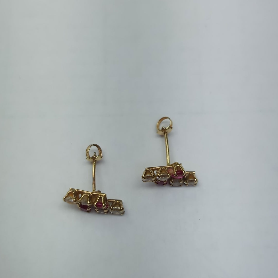 ARETES PAR, BROQUELES PAR ORO 10 K 0.9 GRMS (SEMINUEVO)