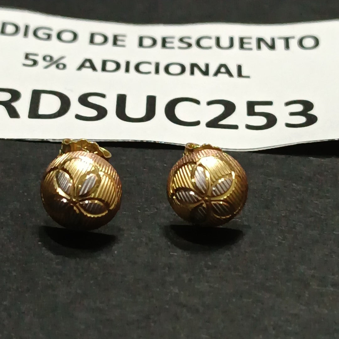 BROQUELES PAR ORO 14 K 1,50 GRMS (SEMINUEVO)
