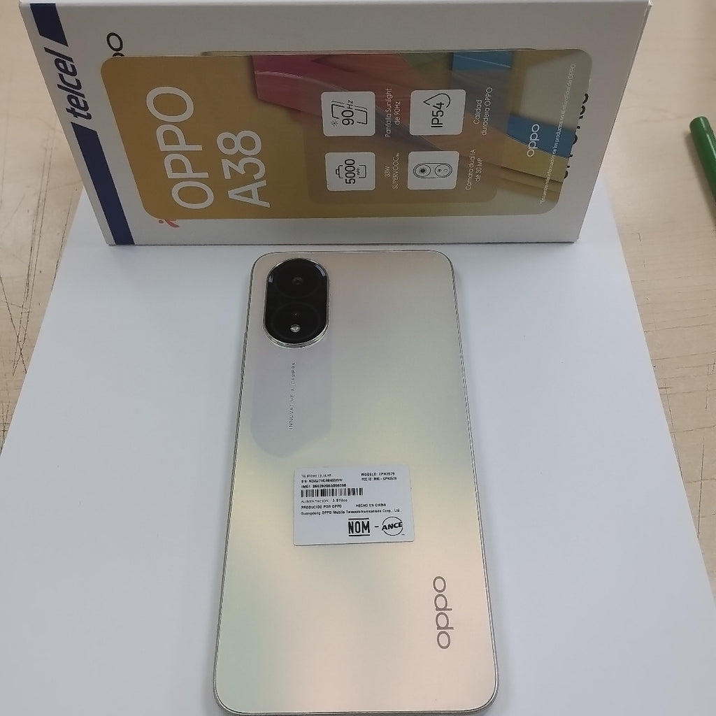 CELULAR OPPO A38 CPH2579 (2023) 128 GB 4 GB RAM (SEMINUEVO)