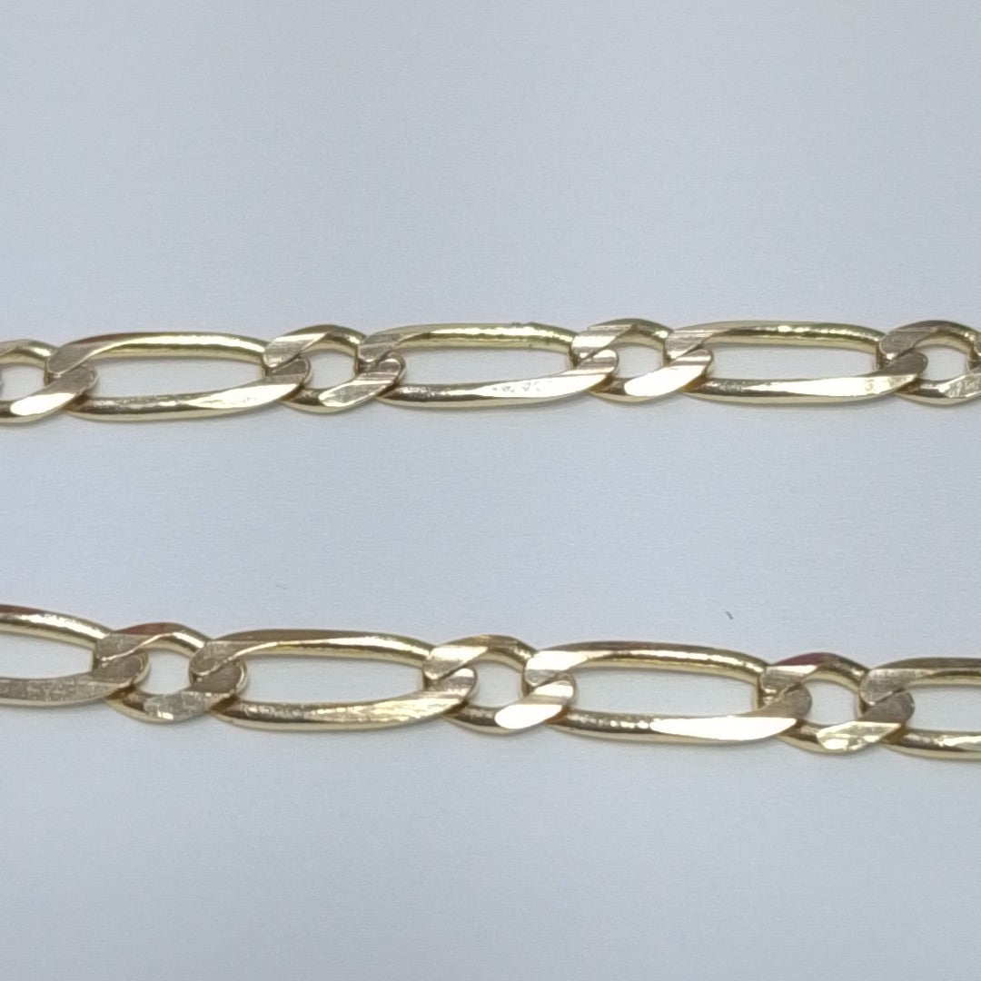 PULSERAS 1X1 ORO 14K 18 CM 2.7 GR (NUEVO)