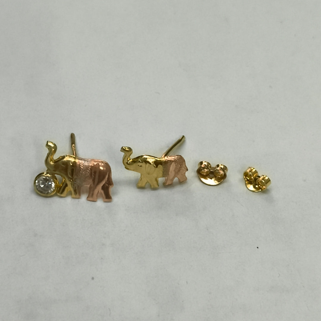 ARETES PAR ORO 14 K 1.2 GRMS (SEMINUEVO)