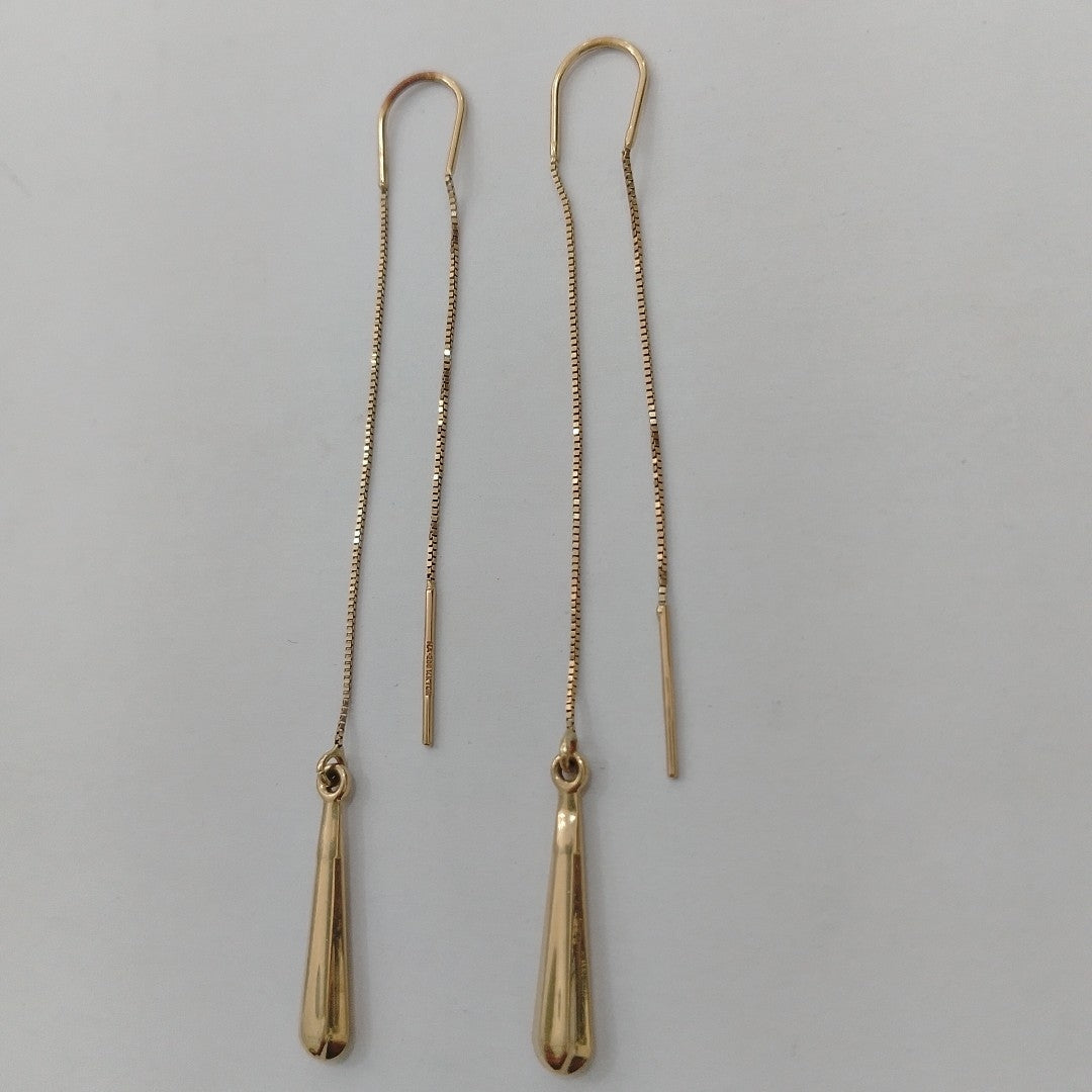 ARETES PAR ORO 14 K 1.6 GRMS (SEMINUEVO)