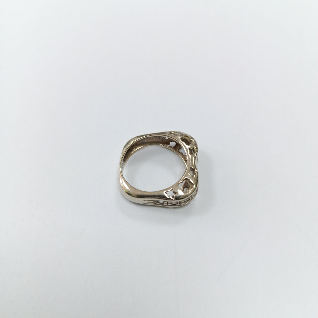 ANILLO ORO BLANCO 14 K 5 GRMS (SEMINUEVO)