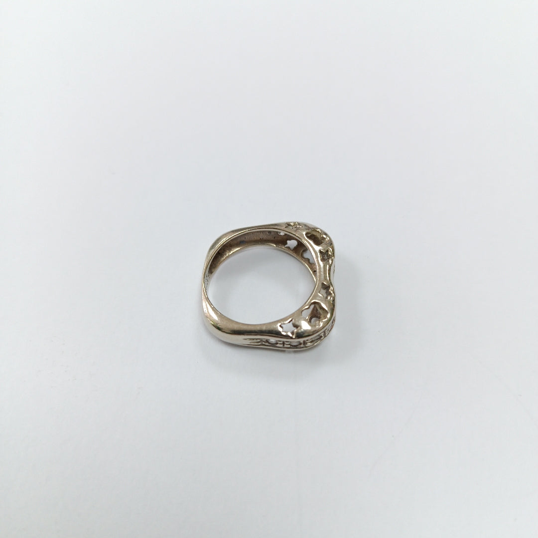 ANILLO ORO BLANCO 14 K 5 GRMS (SEMINUEVO)