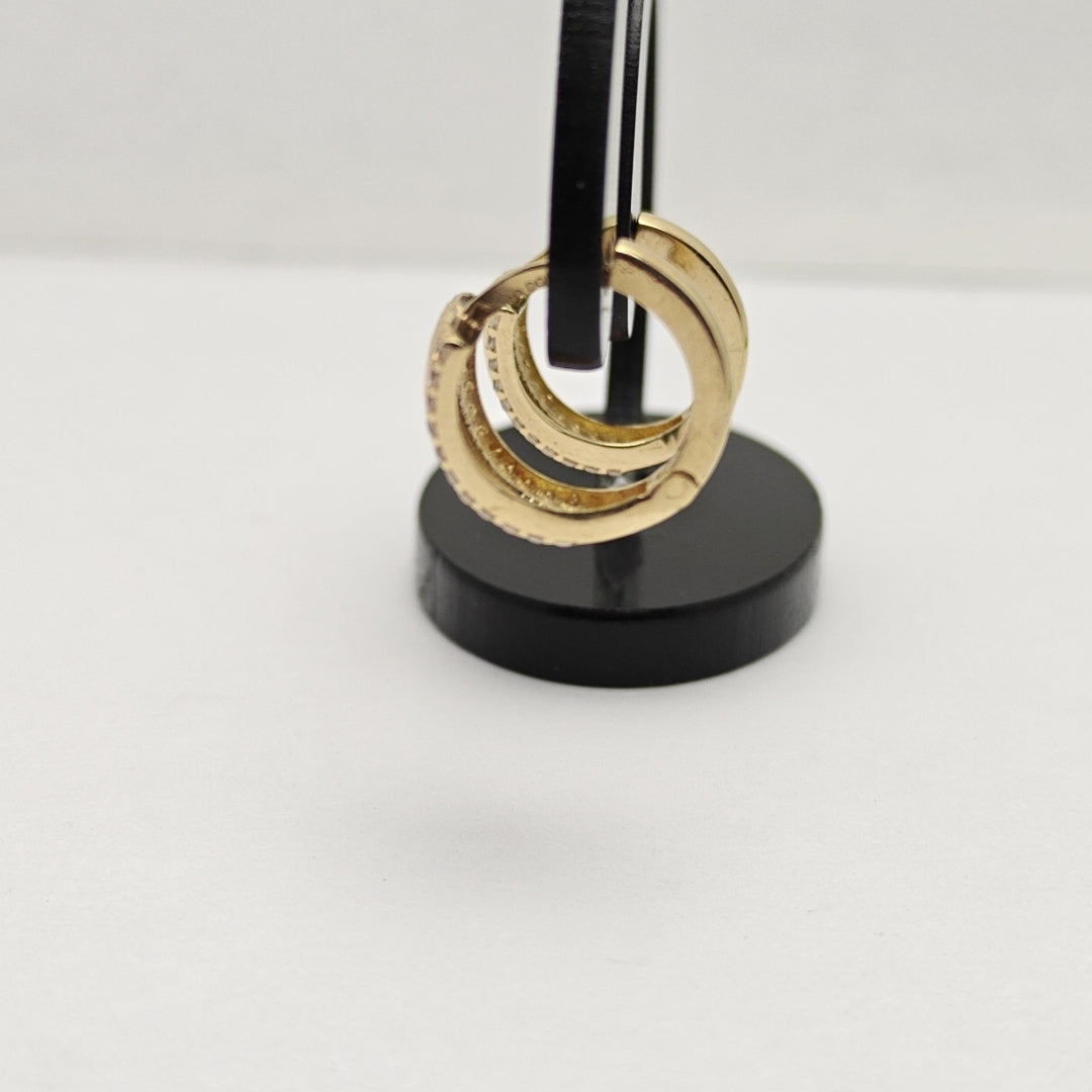 ARRACADAS PAR ORO 14 K 2.8 GRMS (SEMINUEVO)
